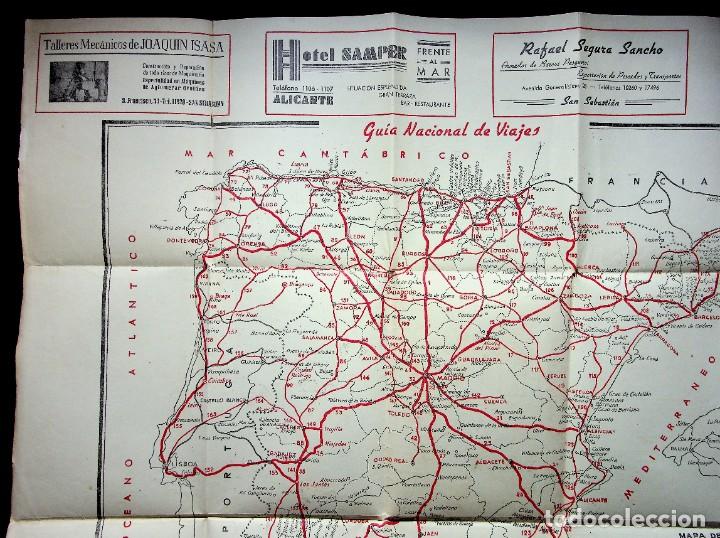 Mapas contempor&aacute;neos: MAPA DE ESPA&Ntilde;A. DE LA GUIA NACIONAL DE VIAJES.