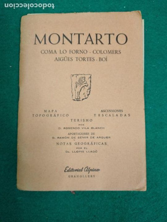 Mapas contempor&aacute;neos: MONTARTO COMA LO FORNO - COLOMERS - AIGUES TORTES - BOI. MAPA TOPOGRAFICO EDITORIAL ALPINO.