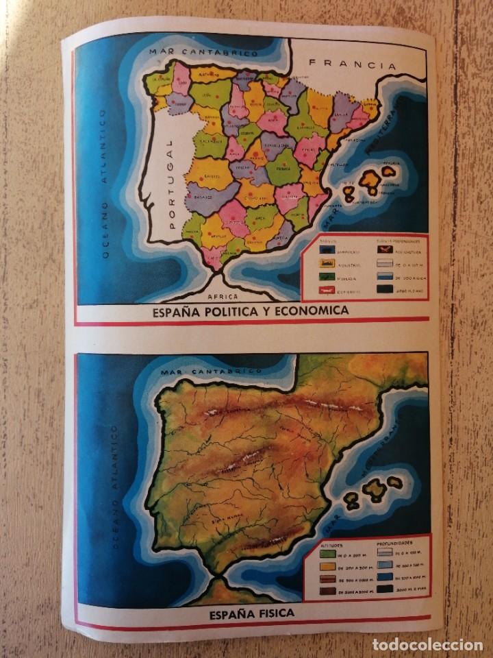 Mapas contempor&aacute;neos: Antigua l&aacute;mina Espa&ntilde;a Plastificada