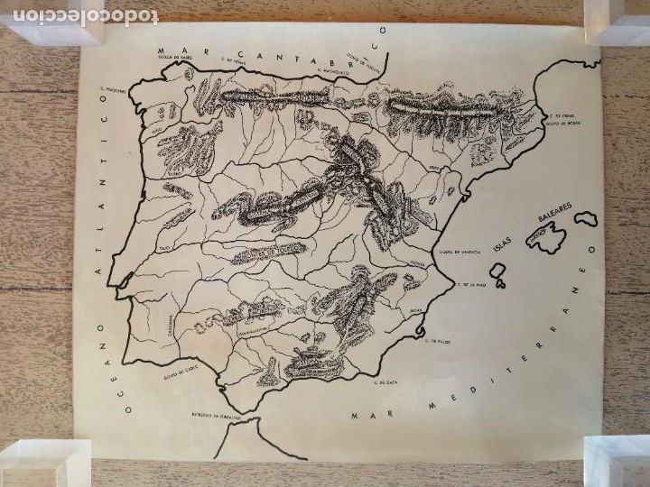 Mapas contempor&aacute;neos: Antigua l&aacute;mina Espa&ntilde;a Plastificada