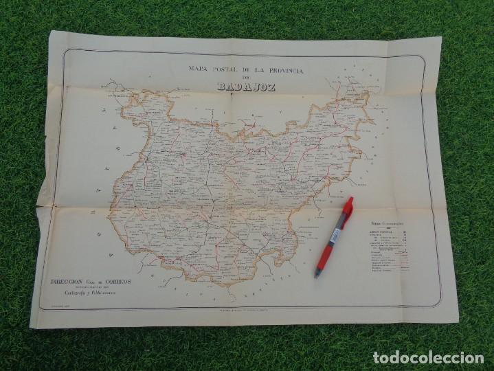 Mapas contempor&aacute;neos: MAPA POSTAL DE LA PROVINCIA DE BADAJOZ - OCTUBRE 1934 - DIRECCION GENERAL DE CORREOS
