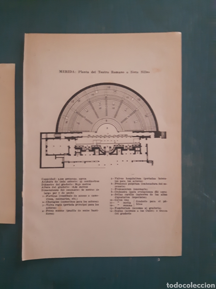 Mapas contempor&aacute;neos: Plano del Teatro y el circo Romano de Merida - Foto 3