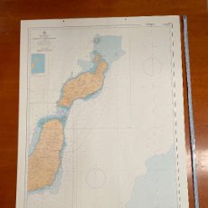 Mapas contemporáneos: MAPA CARTA NÁUTICA -LANZAROTE Y FUENTEVENTURA. Lote 302982818