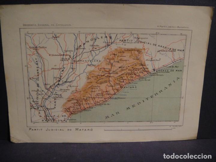 Mapas contempor&acirc;neos: partit judicial de matar&oacute; - a. martin editor , s.poch grab&oacute;