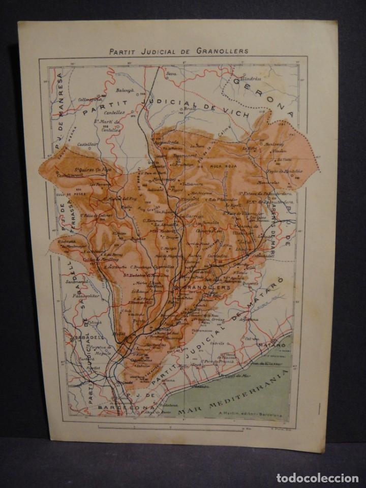 Mapas contempor&acirc;neos: partit judicial de granollers - a. martin editor , s.poch grab&oacute;