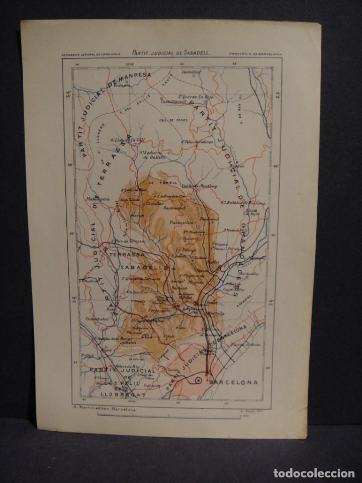 Mapas contempor&acirc;neos: partit judicial de sabadell - a. martin editor , s.poch grab&oacute;