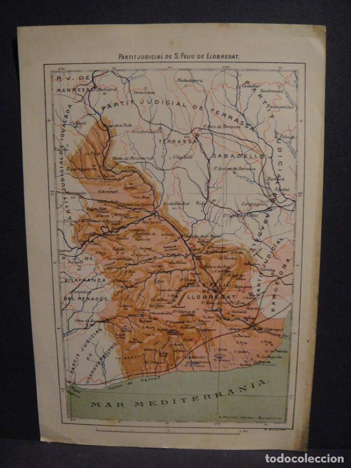 Mapas contempor&acirc;neos: partit judicial de s. feliu de llobregat - a. martin editor , s.poch grab&oacute;
