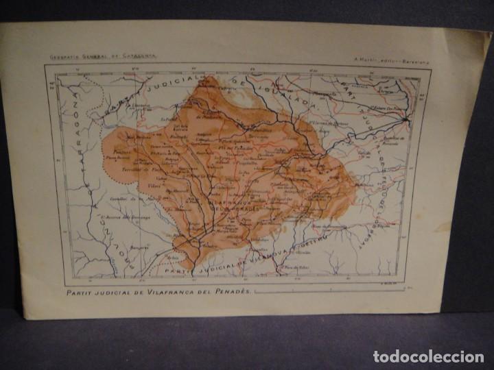 Mapas contempor&acirc;neos: partit judicial de vilafranca del penad&eacute;s - a. martin editor , s.poch grab&oacute;