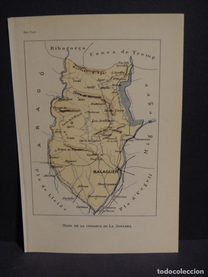 Mapas contempor&acirc;neos: mapa de la comarca de la noguera - a&ntilde;o 1931