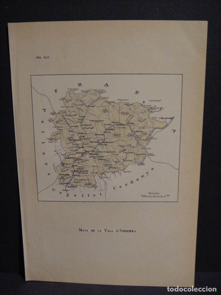 Mapas contempor&aacute;neos: mapa de la comarca de la vall dandorra - a&ntilde;o 1931 - Foto 1