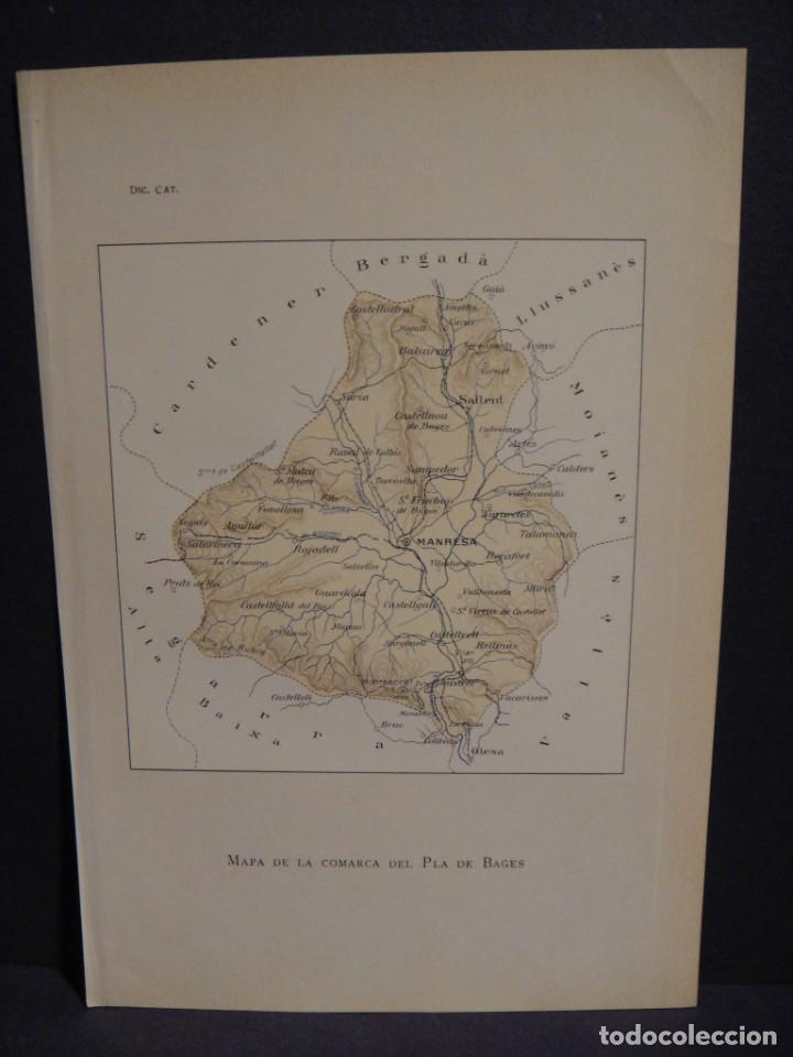 Mapas contempor&aacute;neos: mapa de la comarca del pla de bages - a&ntilde;o 1931 - Foto 1