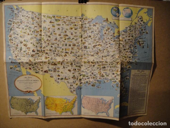 Zeitgen&ouml;ssische Karten: mapa pictorico de estados unidos