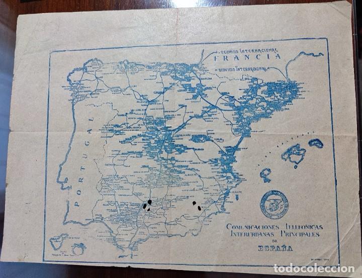 Mapas contempor&acirc;neos: MAPA DE COMUNICACIONES TELEF&Oacute;NICAS INTERURBANAS DE ESPA&Ntilde;A CIA. TELEF&Oacute;NICA ESPA&Ntilde;A