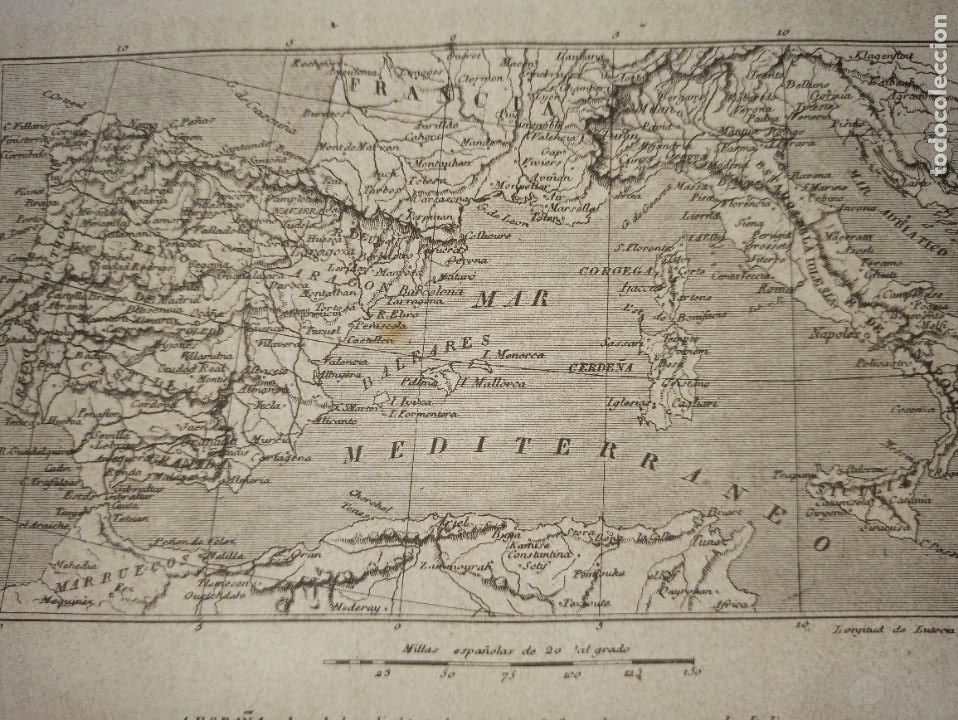 Mapas contempor&acirc;neos: MAPA ESPA&Ntilde;A EN LA EDAD MEDIA, ITALIA , 1864, BARCELONA / MADRID, V&Iacute;CTOR GEBHARDT