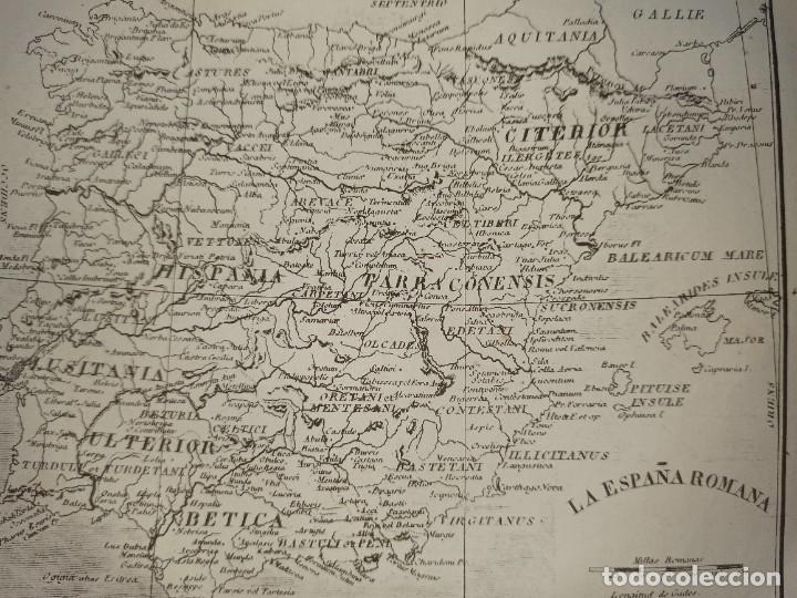 Mapas contempor&acirc;neos: MAPA ESPA&Ntilde;A ROMANA, 1864, BARCELONA / MADRID, V&Iacute;CTOR GEBHARDT