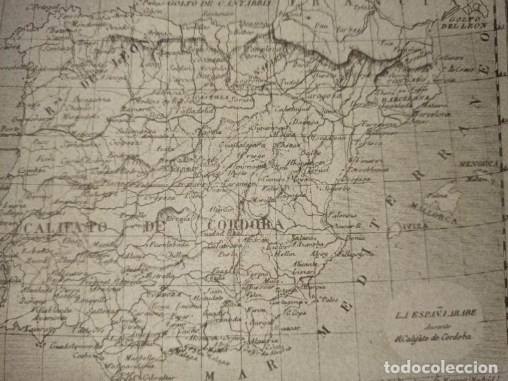 Mapas contempor&acirc;neos: MAPA ESPA&Ntilde;A &Aacute;RABE, 1864, BARCELONA / MADRID, V&Iacute;CTOR GEBHARDT