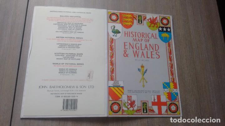 Mapas contempor&acirc;neos: HISTORICAL MAP OF ENGLAND & WALES - BY L.G. BULLOCK
