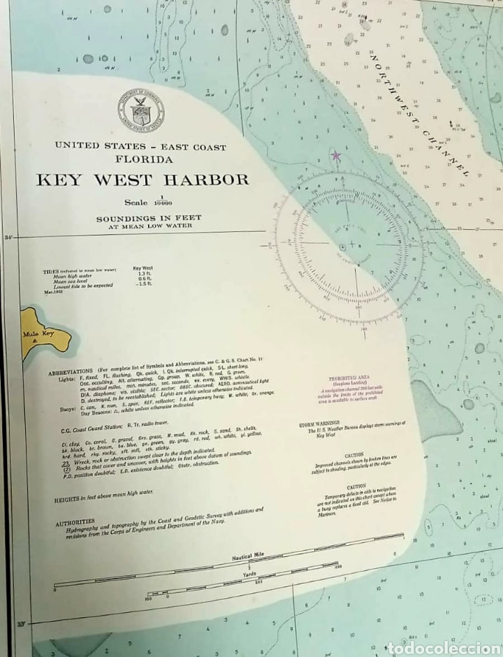 Mapas contempor&aacute;neos: Mapa de Florida, Key west harbor - Foto 3