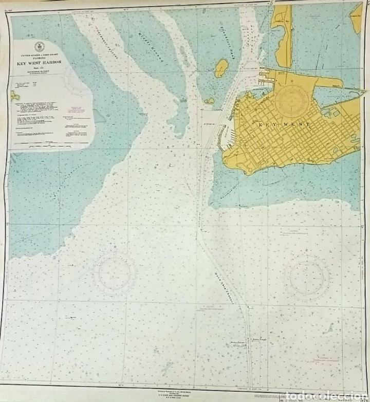 Mapas contempor&acirc;neos: Mapa de Florida, Key west harbor