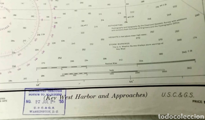 Mapas contempor&aacute;neos: Mapa mar&iacute;timo de Florida Key west harbor - Foto 6