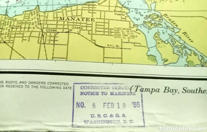 Mapas contempor&aacute;neos: Mapa mar&iacute;timo de Florida Tampa Bay - Foto 2