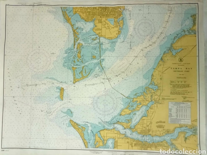 Mapas contempor&acirc;neos: Mapa mar&iacute;timo de Florida Tampa Bay