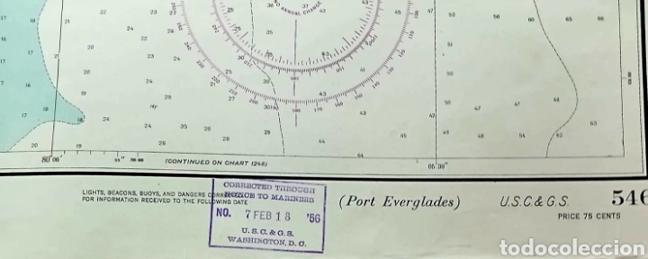 Mapas contempor&aacute;neos: Mapa mar&iacute;timo de Florida Port everglades - Foto 3
