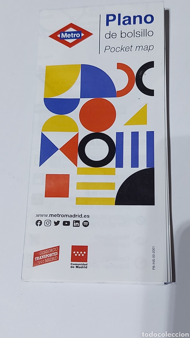 Mapas contempor&acirc;neos: PLANO DEL METRO DE MADRID . EDICION ENERO 2020