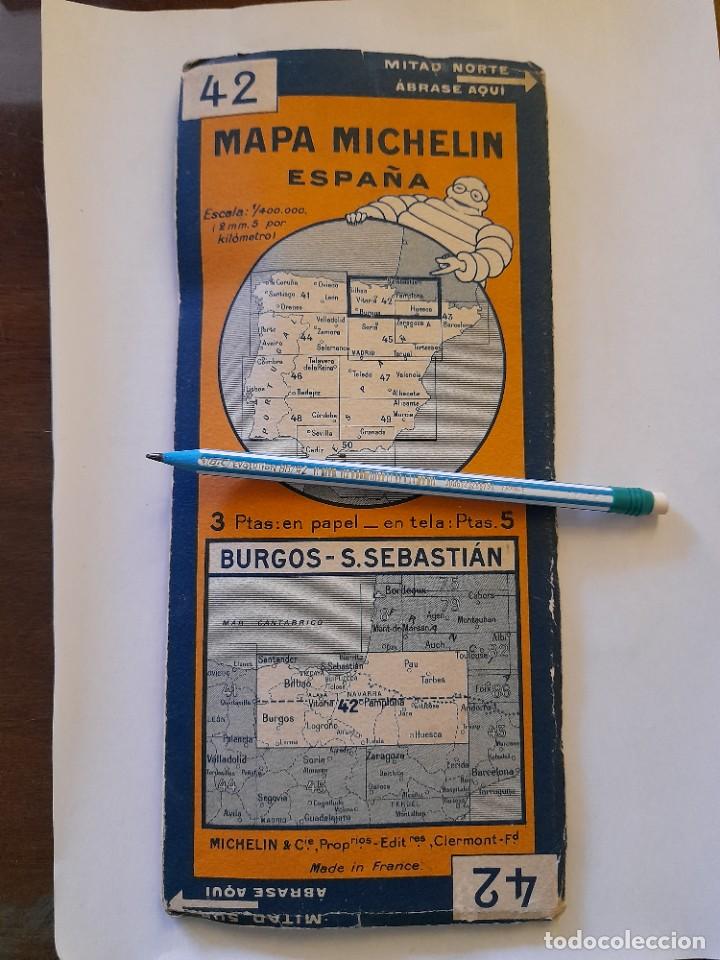 Mapas contempor&acirc;neos: Mapa Michelin de Espa&ntilde;a n&ordm; 42 Burgos - San Sebasti&aacute;n