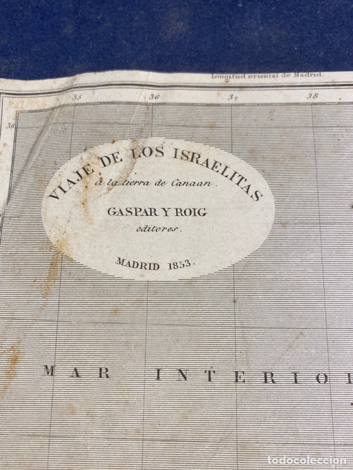 Mappe contemporanee: Viaje de los israelitas a la tierra de Canaan GASPAR Y ROIG 1853
