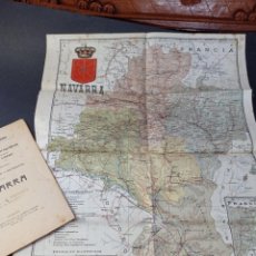 Mapas contemporâneos: 1915 - CHIAS CARBÓ. PROVINCIAS DE ESPAÑA: NAVARRA - MAPA EN TELA. Lote 312383643