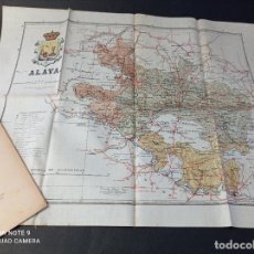 Mapas contemporâneos: 1915 - CHIAS CARBÓ. PROVINCIAS DE ESPAÑA: ALAVA - MAPA EN TELA. Lote 312384058