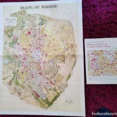 Mapas contemporáneos: PLANO DE MADRID DE TURISMO LUCIANO DELAGE C1915 FACSÍMIL ILUSTRACIÓN DE MADRID 2009-10. Lote 312979448