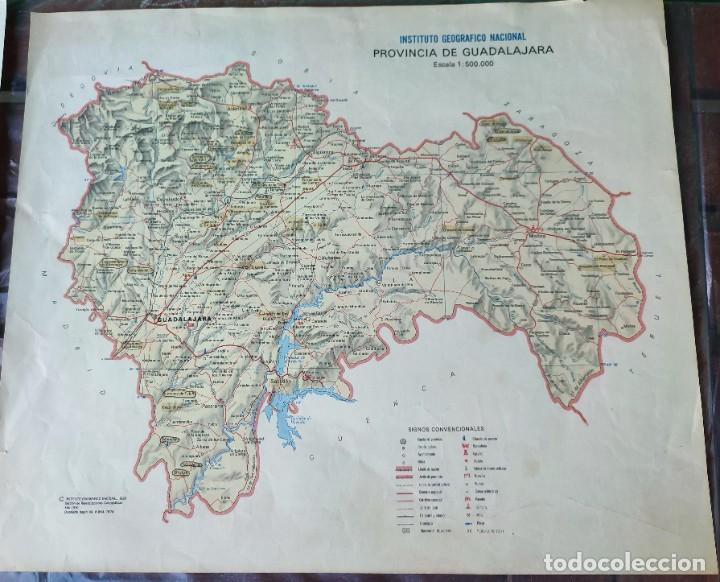 Contemporary maps: MAPA PROVINCIA GUADALAJARA INSTITUTO GEOGR&Aacute;FICO Y CATASTRAL 1977