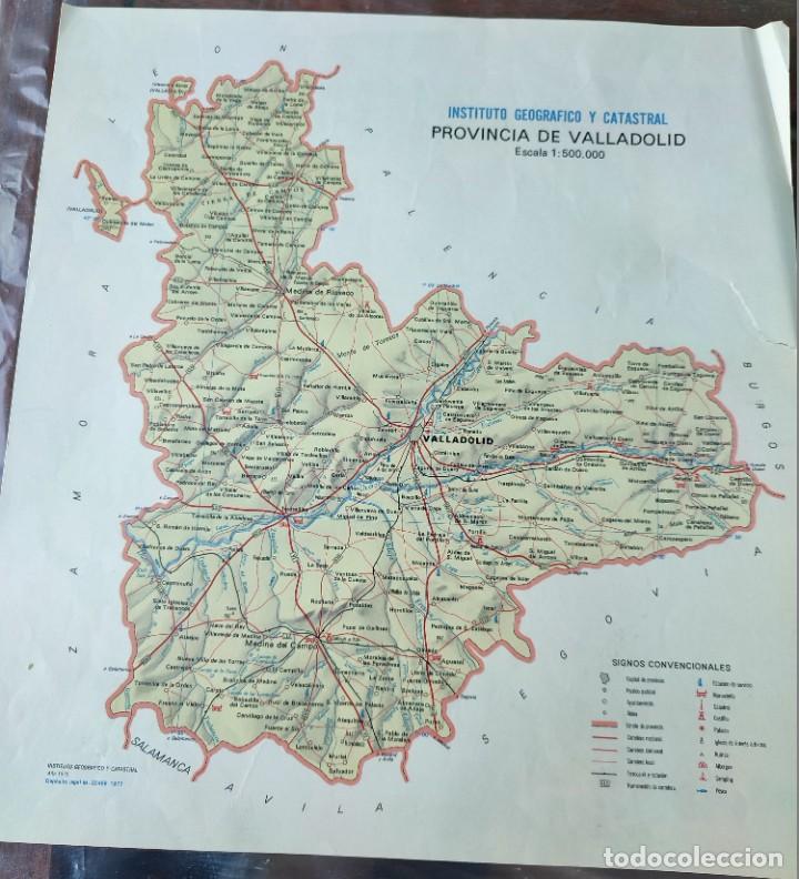 Contemporary maps: MAPA PROVINCIA VALLADOLID INSTITUTO GEOGR&Aacute;FICO Y CATASTRAL 1977