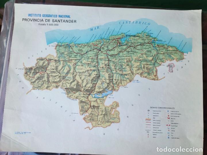 Contemporary maps: MAPA PROVINCIA SANTANDER INSTITUTO GEOGR&Aacute;FICO Y CATASTRAL 1977