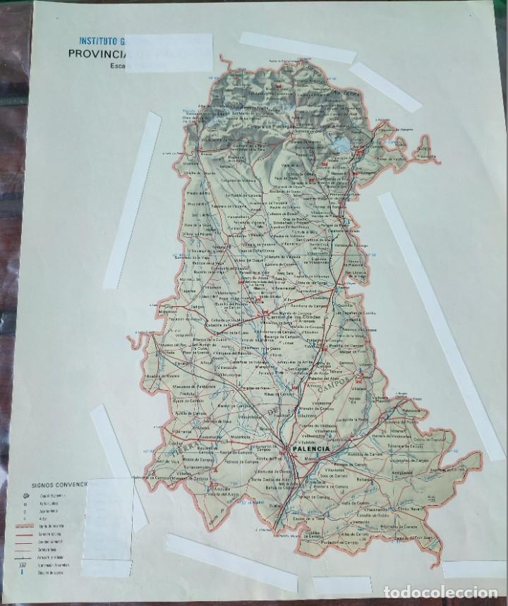 Contemporary maps: MAPA PROVINCIA LE&Oacute;N INSTITUTO GEOGR&Aacute;FICO Y CATASTRAL 1977
