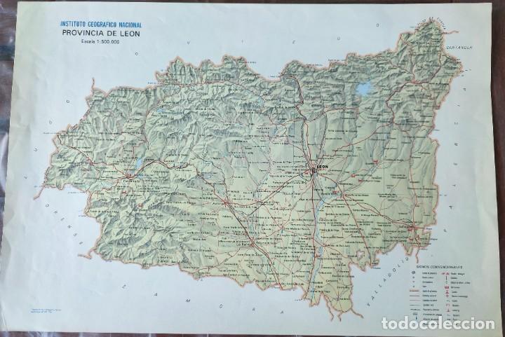 Contemporary maps: MAPA PROVINCIA LE&Oacute;N INSTITUTO GEOGR&Aacute;FICO Y CATASTRAL 1977