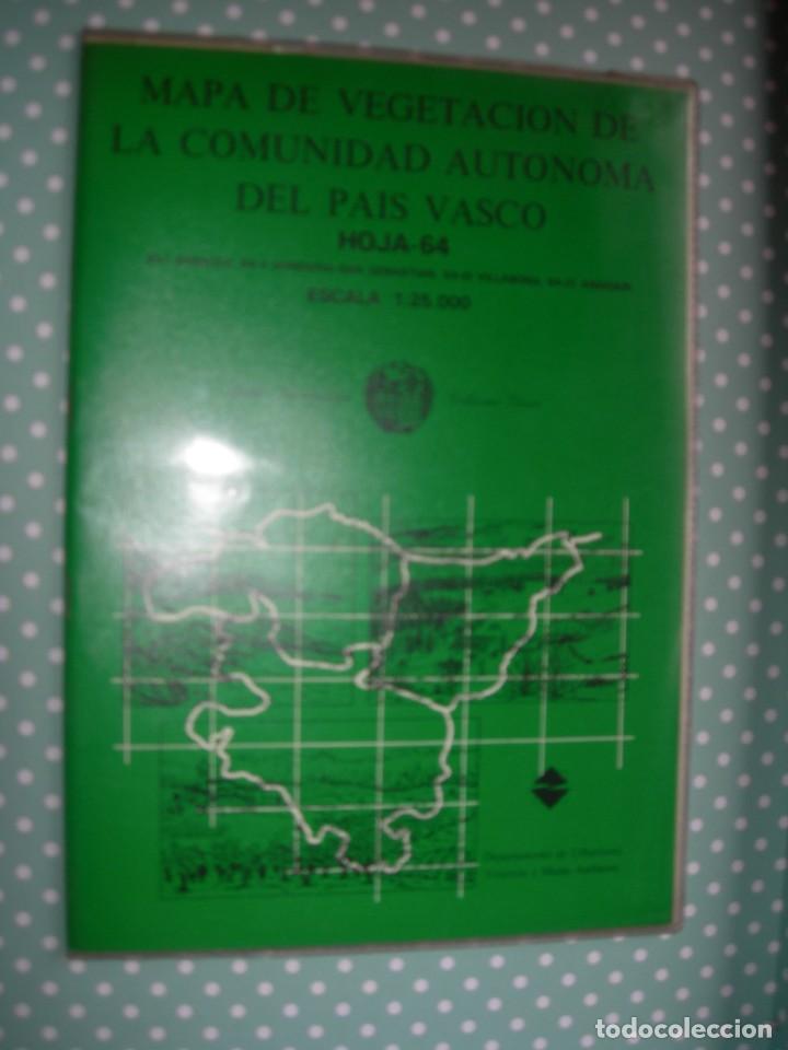 Contemporary maps: MAPA DE VEGETACI&Oacute;N DE LA COMUNIDAD AUT&Oacute;NOMA DEL PAIS VASCO / VILLABONA / EUSKERA - ESPA&Ntilde;OL