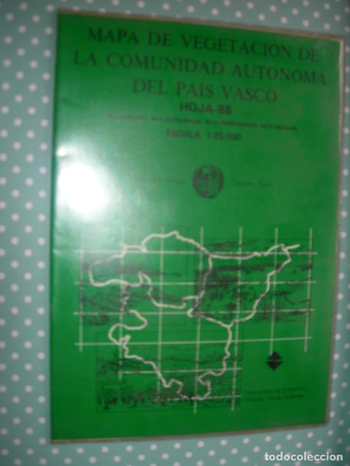 Contemporary maps: MAPA DE VEGETACI&Oacute;N DE LA COMUNIDAD AUT&Oacute;NOMA DEL PAIS VASCO / BERGARA / EUSKERA - ESPA&Ntilde;OL