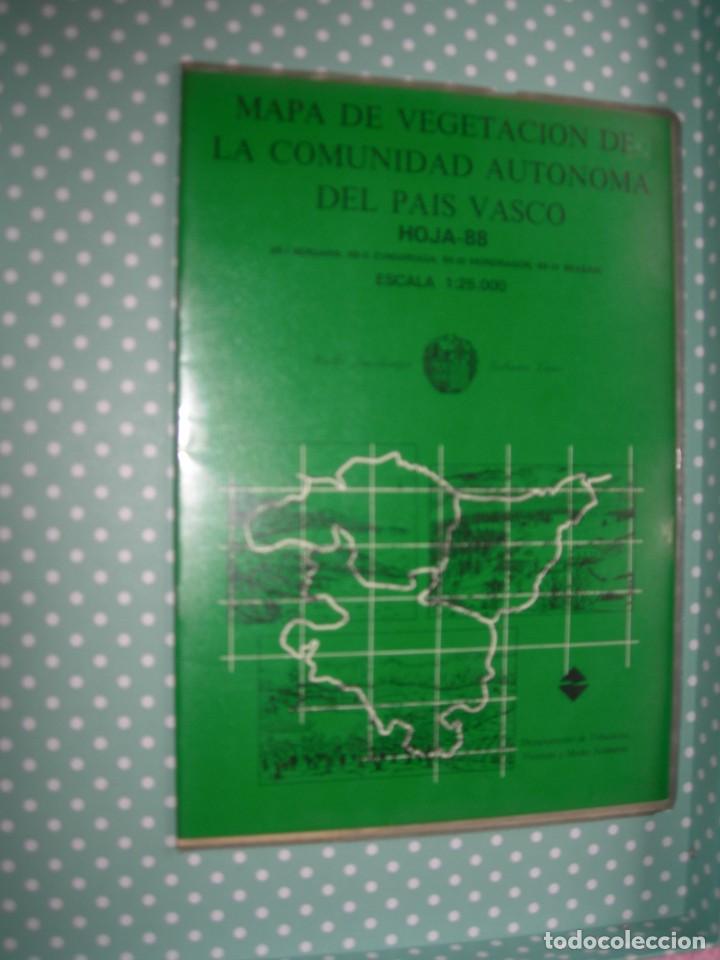 Contemporary maps: MAPA DE VEGETACI&Oacute;N DE LA COMUNIDAD AUT&Oacute;NOMA DEL PAIS VASCO / MONDRAG&Oacute;N / EUSKERA - ESPA&Ntilde;OL