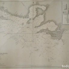 Mapas contemporáneos: MAPA PLANO PUERTO CASILDA, MASIO. CUBA. Nº 739. GRABADO. HIDROGRAFÍA. MADRID. 1879. CARTA NAÚTICA.