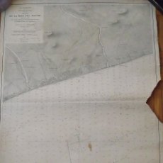 Mapas contemporáneos: MAPA PLANO DE LA RADA DEL MASNOU. MADRID. 1886. GRABADO. SELLO SECO. HIDROGRAFÍA. CARTA NAÚTICA.. Lote 313528173