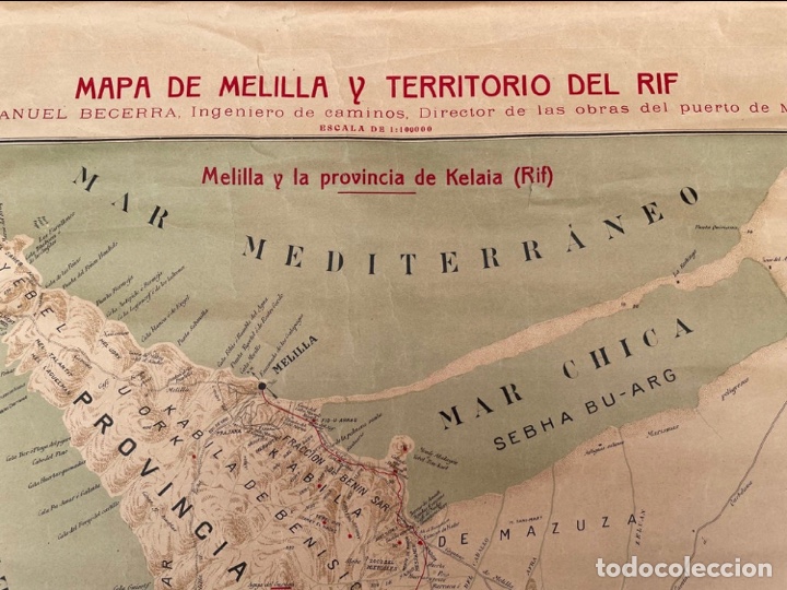 Mapas contempor&aacute;neos: Mapa de la ciudad de Melilla 1909 - Foto 2