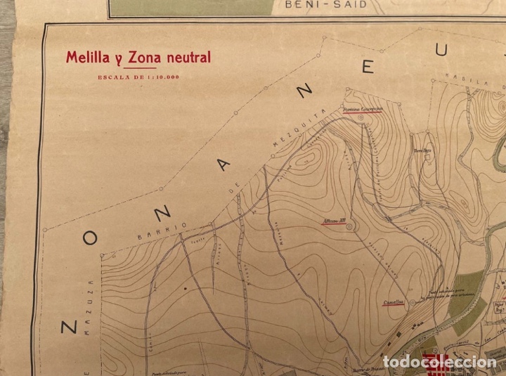Mapas contempor&aacute;neos: Mapa de la ciudad de Melilla 1909 - Foto 6