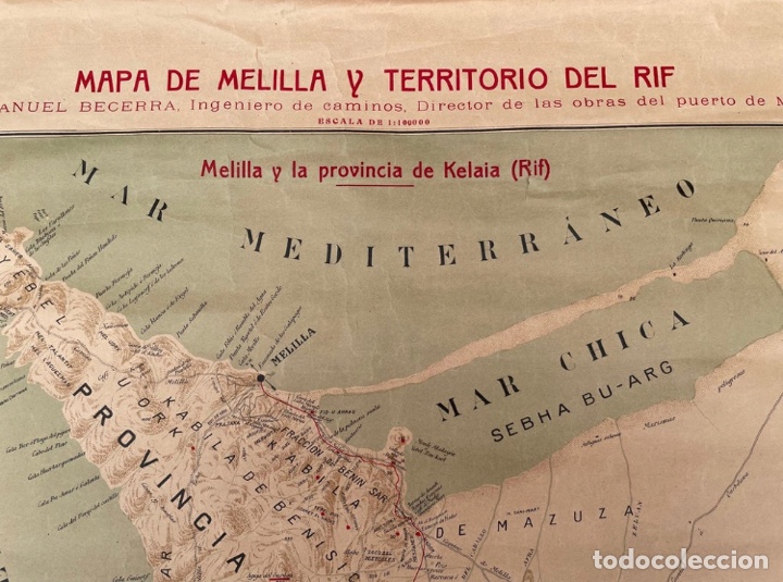 Mapas contempor&aacute;neos: Mapa de la ciudad de Melilla 1909 - Foto 8