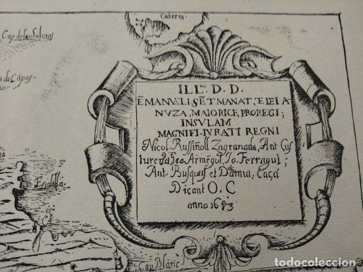 Mapas contempor&aacute;neos: INSULA MAIORICAE. VICEN&Ccedil; MUT. 1683. MAPA DE MALLORCA. - Foto 3