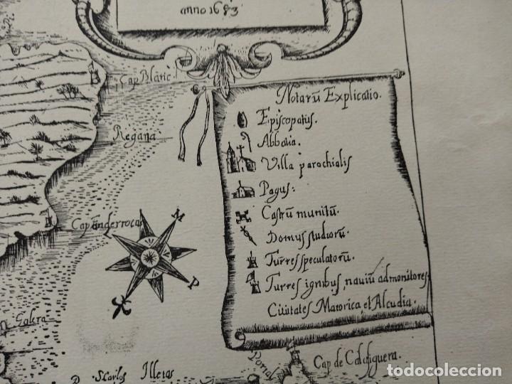 Mapas contempor&aacute;neos: INSULA MAIORICAE. VICEN&Ccedil; MUT. 1683. MAPA DE MALLORCA. - Foto 4