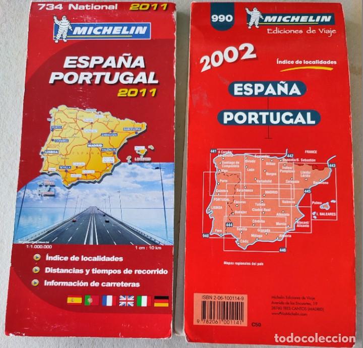 Lote 2 Mapas De Carreteras España Michelin 2002 Comprar Mapas Contemporáneos En Todocoleccion