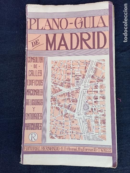 Mapas contempor&aacute;neos: plano guia de madrid de la editorial hernando - Foto 1